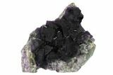 Purple-Green Octahedral Fluorite Crystal Cluster - China #146649-1